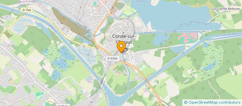 localisation de l'entreprise MONSIEUR CLEMENT MICHEL  CONDE-SUR-L'ESCAUT