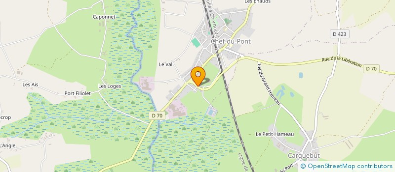 localisation de l'entreprise MONSIEUR CLEMENT MIGNOT  SAINTE-MERE-EGLISE