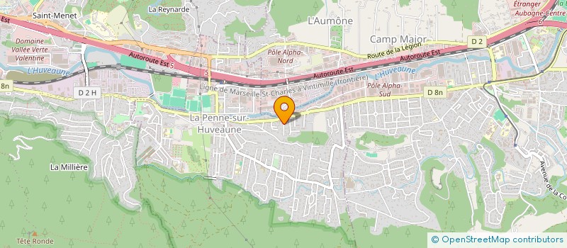 localisation de l'entreprise MONSIEUR CLEMENT MIRA  LA PENNE-SUR-HUVEAUNE