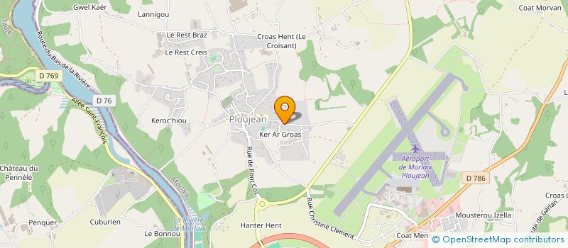 localisation de l'entreprise MONSIEUR CLEMENT MOAL  MORLAIX