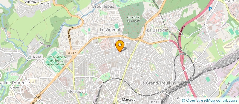 localisation de l'entreprise MONSIEUR CLEMENT MONTIBUS à LIMOGES