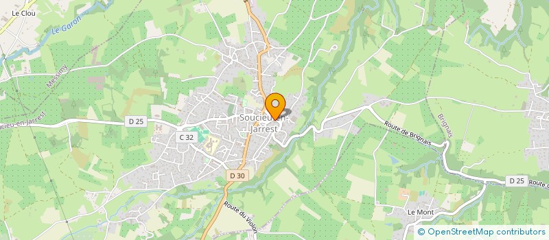 localisation de l'entreprise MONSIEUR CLEMENT MOREAU  SOUCIEU-EN-JARREST