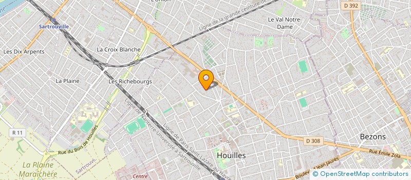 localisation de l'entreprise MONSIEUR CLEMENT MORSA  HOUILLES