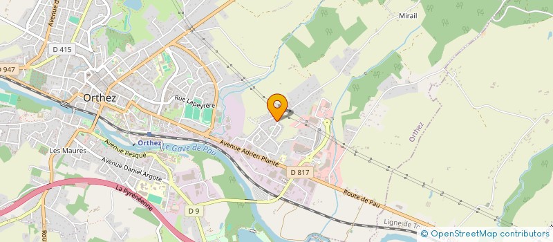 localisation de l'entreprise MONSIEUR CLEMENT MOTTI  ORTHEZ