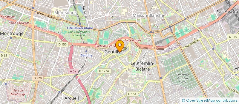 localisation de l'entreprise MONSIEUR CLEMENT MOULIN à GENTILLY