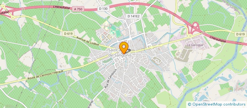 localisation de l'entreprise MONSIEUR CLEMENT MOULIS  SAINT-ANDRE-DE-SANGONIS