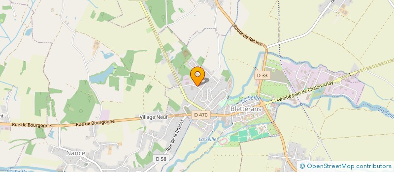 localisation de l'entreprise MONSIEUR CLEMENT NEUVILLE  BLETTERANS