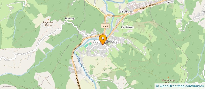 localisation de l'entreprise MONSIEUR CLEMENT NICAUD à VABRES-L'ABBAYE