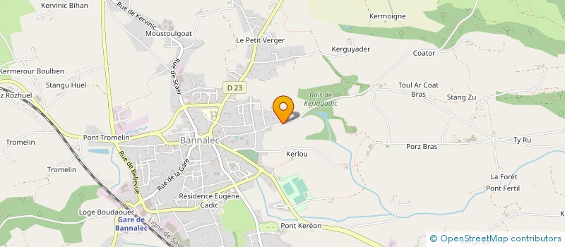 localisation de l'entreprise MONSIEUR CLEMENT NICOLAS à BANNALEC