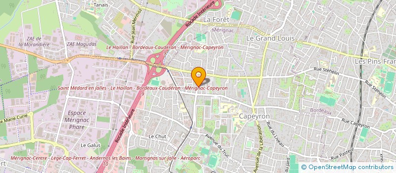 localisation de l'entreprise MONSIEUR CLEMENT OBEDE  MERIGNAC