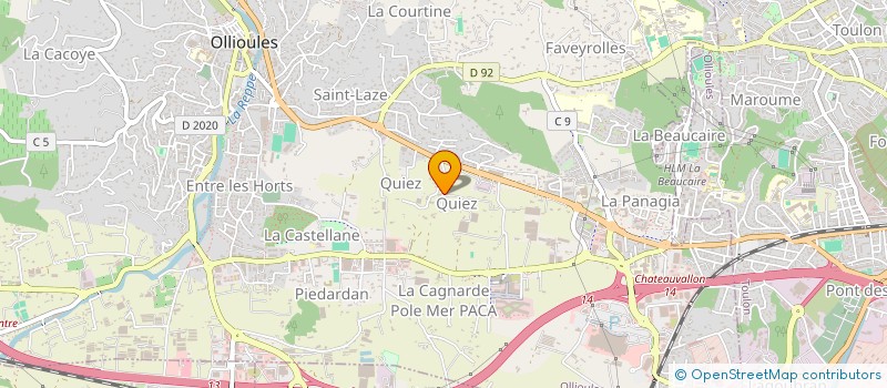localisation de l'entreprise MONSIEUR CLEMENT OLIVIER à OLLIOULES