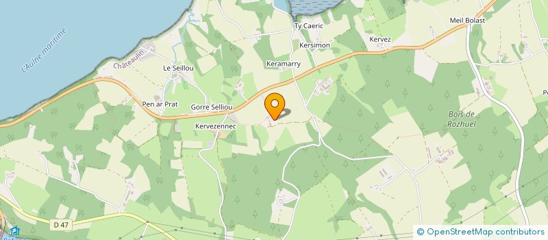 localisation de l'entreprise MONSIEUR CLEMENT OLLIVIER  ROSNOEN