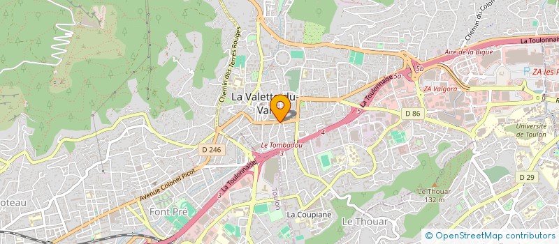localisation de l'entreprise MONSIEUR CLEMENT PACINI à LA VALETTE-DU-VAR