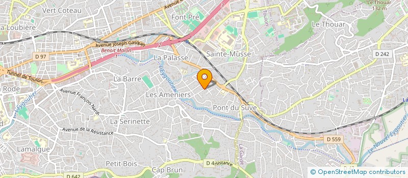 localisation de l'entreprise MONSIEUR CLEMENT PASQUALINI à TOULON
