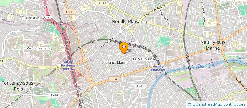 localisation de l'entreprise MONSIEUR CLEMENT PAUPARDIN  LE PERREUX-SUR-MARNE