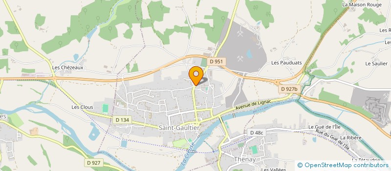 localisation de l'entreprise MONSIEUR CLEMENT PECOUT à SAINT-GAULTIER