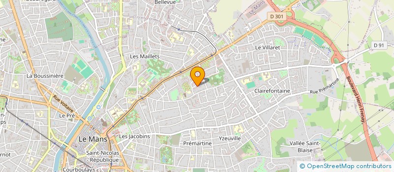 localisation de l'entreprise MONSIEUR CLEMENT PELLE à LE MANS
