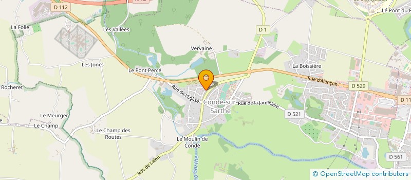 localisation de l'entreprise MONSIEUR CLEMENT PELLETIER à CONDE-SUR-SARTHE