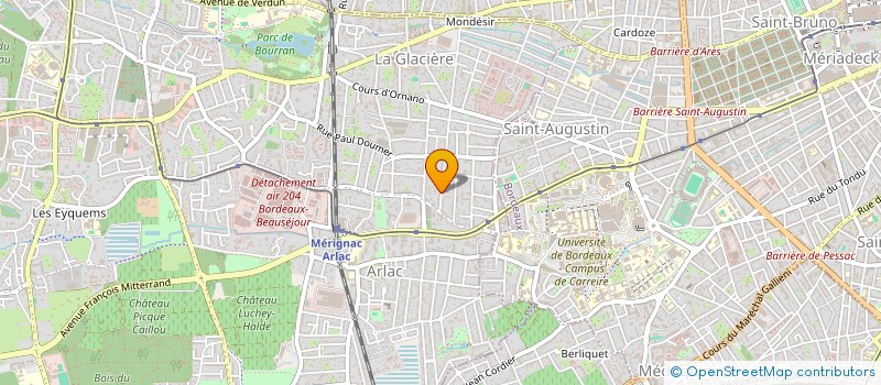 localisation de l'entreprise MONSIEUR CLEMENT PELRAS  MERIGNAC