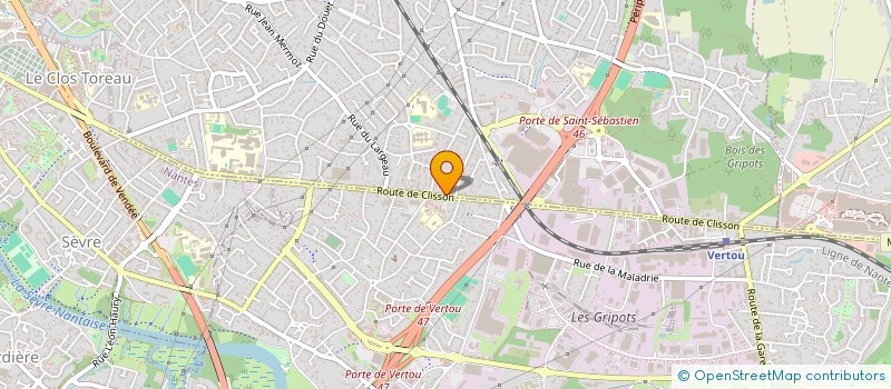 localisation de l'entreprise MONSIEUR CLEMENT PERDREAU  SAINT-SEBASTIEN-SUR-LOIRE