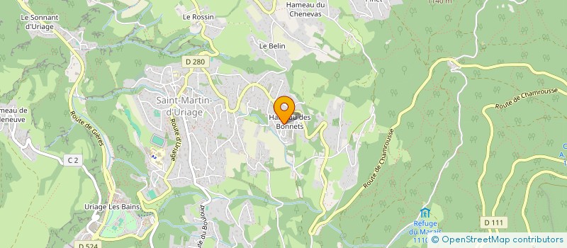 localisation de l'entreprise MONSIEUR CLEMENT PETITEAU  SAINT-MARTIN-D'URIAGE