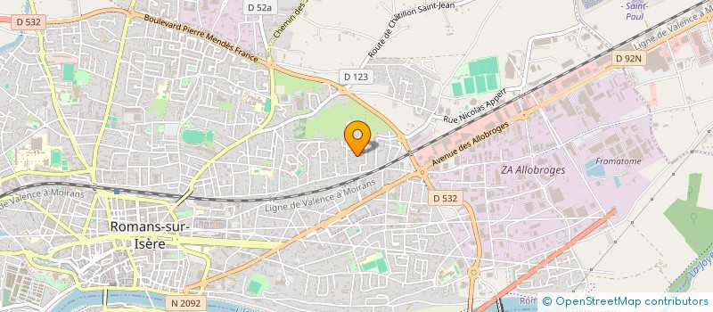 localisation de l'entreprise MONSIEUR CLEMENT PEYRAVERNEY  ROMANS-SUR-ISERE