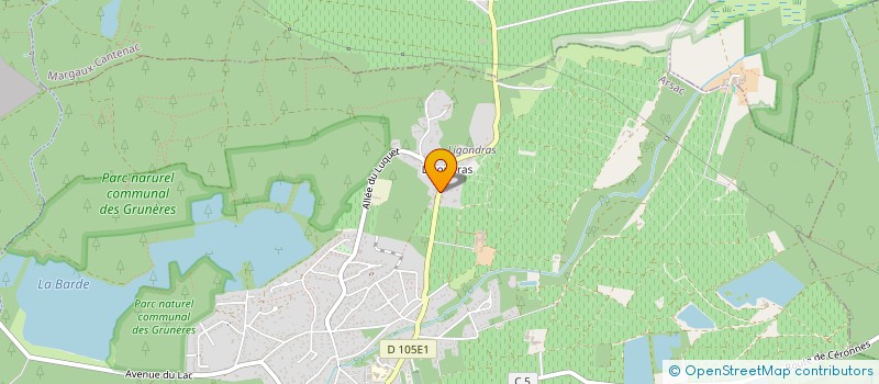 localisation de l'entreprise MONSIEUR CLEMENT PIERRESTEGUY  ARSAC