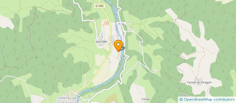 localisation de l'entreprise MONSIEUR CLEMENT PIGEON  VILLENEUVE-D ALLIER