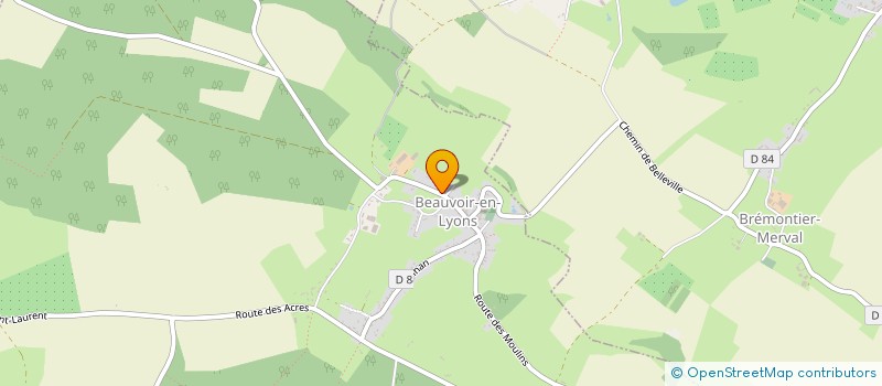 localisation de l'entreprise MONSIEUR CLEMENT PINEL  BEAUVOIR-EN-LYONS