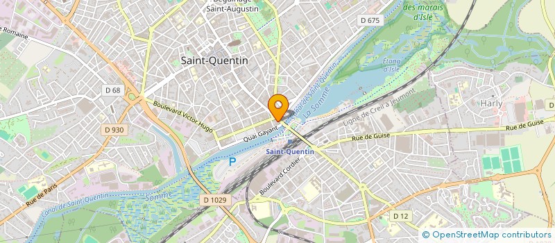 localisation de l'entreprise MONSIEUR CLEMENT POIDEVIN à SAINT-QUENTIN
