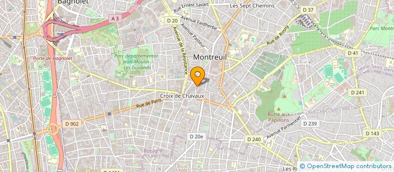 localisation de l'entreprise MONSIEUR CLEMENT POSTEC à MONTREUIL