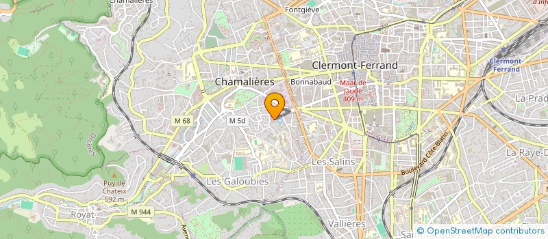 localisation de l'entreprise MONSIEUR CLEMENT POURRET  CHAMALIERES