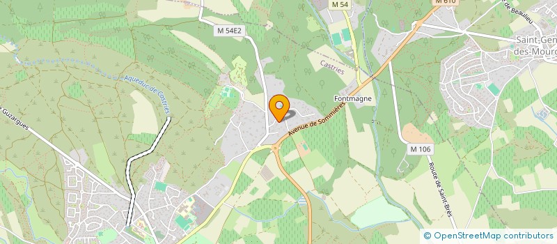 localisation de l'entreprise MONSIEUR CLEMENT POZET  CASTRIES