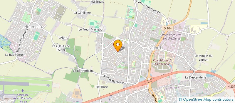 localisation de l'entreprise MONSIEUR CLEMENT PRAUD  LAGORD