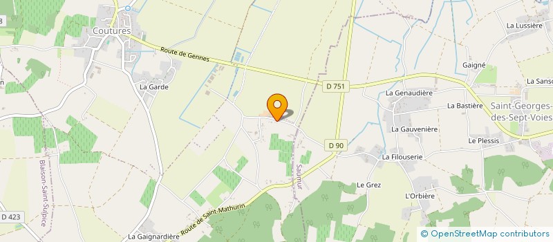 localisation de l'entreprise MONSIEUR CLEMENT PREAU  BRISSAC LOIRE AUBANCE