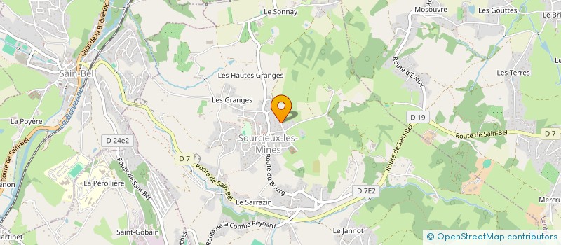 localisation de l'entreprise MONSIEUR CLEMENT PREVOT  SOURCIEUX-LES-MINES