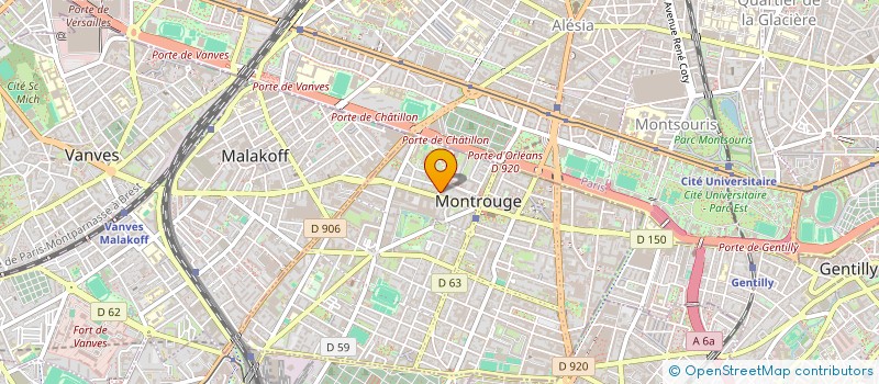 localisation de l'entreprise MONSIEUR CLEMENT PRIOLI  MONTROUGE