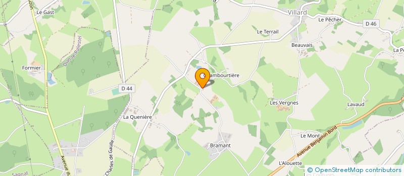 localisation de l'entreprise MONSIEUR CLEMENT PROUT  VILLARD