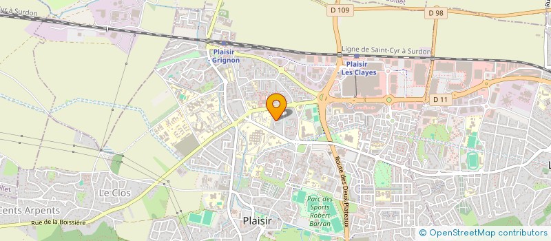 localisation de l'entreprise MONSIEUR CLEMENT QUENDERF  PLAISIR