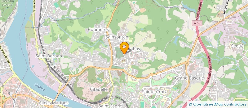 localisation de l'entreprise MONSIEUR CLEMENT RABOURDIN  BAYONNE