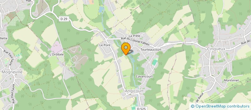 localisation de l'entreprise MONSIEUR CLEMENT RAMON  ANGICOURT