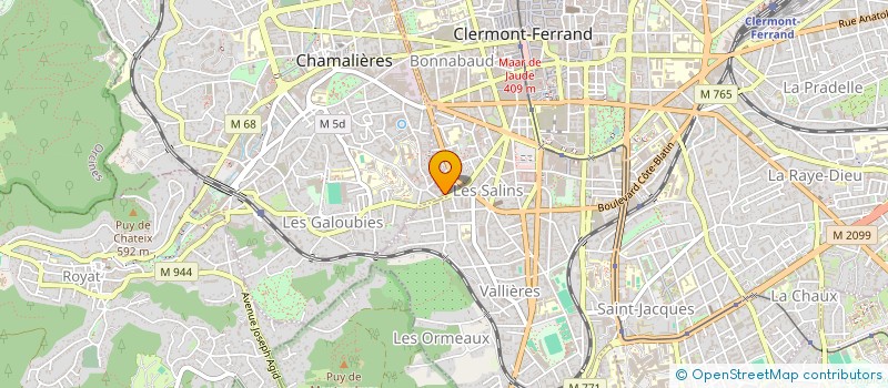 localisation de l'entreprise MONSIEUR CLEMENT RATEAU à CHAMALIERES