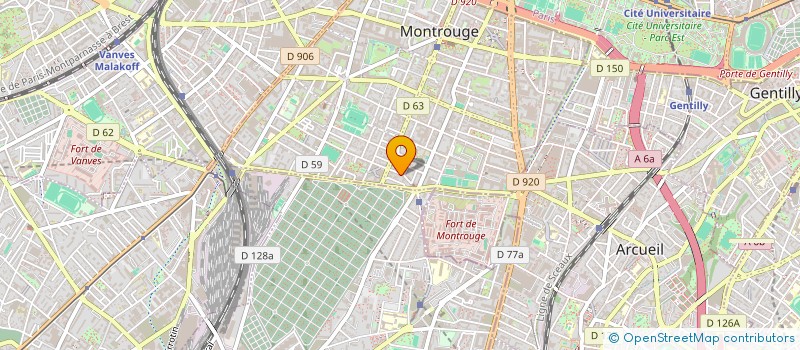 localisation de l'entreprise MONSIEUR CLEMENT RAUSSIN  MONTROUGE