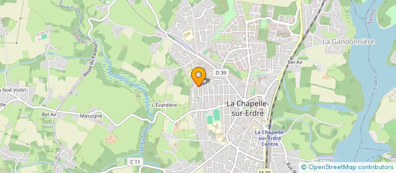 localisation de l'entreprise MONSIEUR CLEMENT REIMEL  LA CHAPELLE-SUR-ERDRE