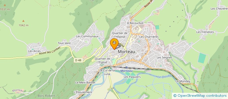 localisation de l'entreprise MONSIEUR CLEMENT REMONNAY  MORTEAU