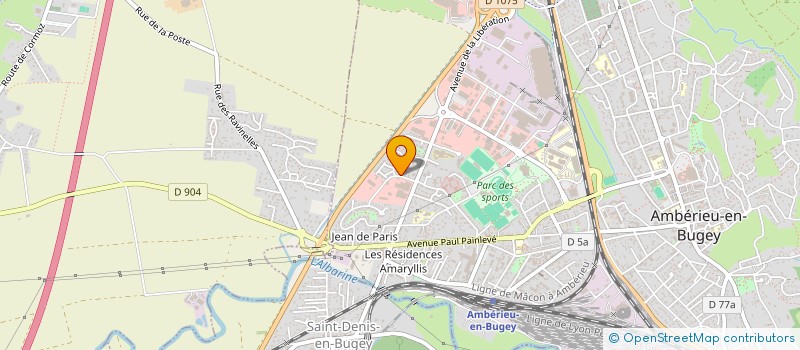 localisation de l'entreprise MONSIEUR CLEMENT RENARD  AMBERIEU-EN-BUGEY