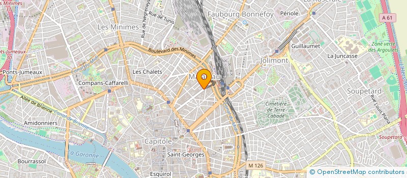 localisation de l'entreprise MONSIEUR CLEMENT RENE  TOULOUSE