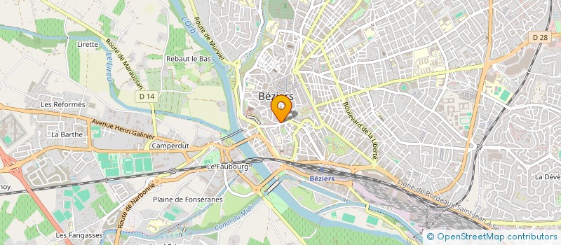 localisation de l'entreprise MONSIEUR CLEMENT RIVALLAIN  BEZIERS