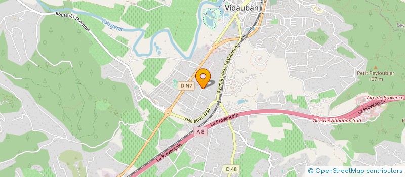 localisation de l'entreprise MONSIEUR CLEMENT ROBEAU à VIDAUBAN