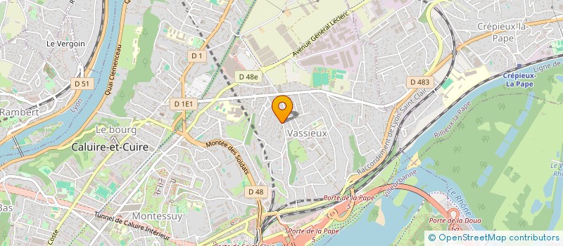 localisation de l'entreprise MONSIEUR CLEMENT ROBEZ  CALUIRE-ET-CUIRE